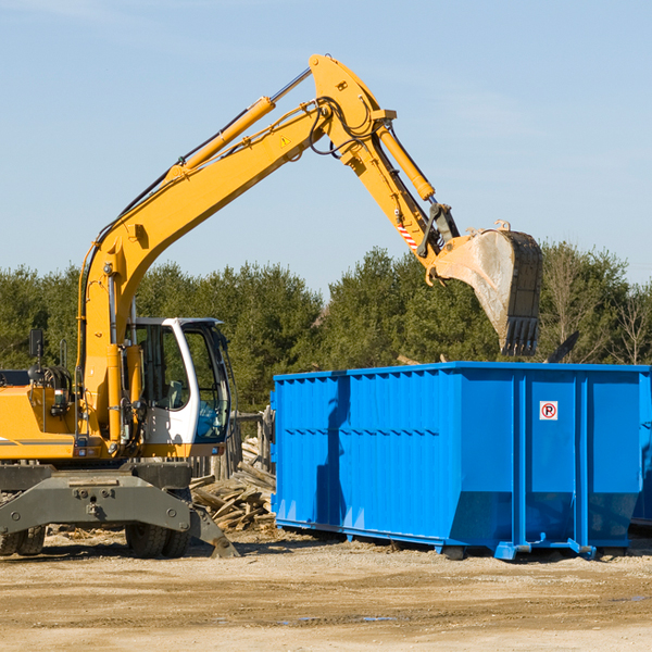 what size residential dumpster rentals are available in Waukee